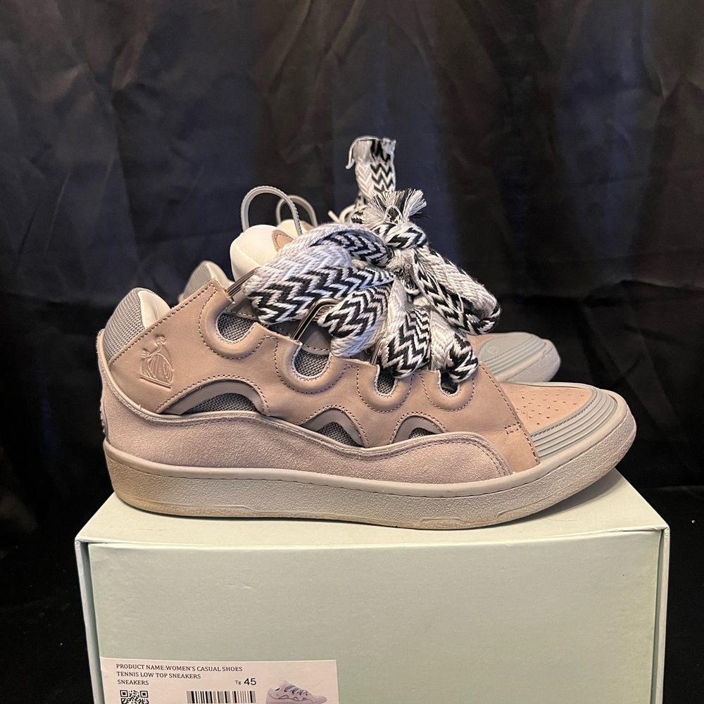 Lanvin Sneakers with Patterned Laces